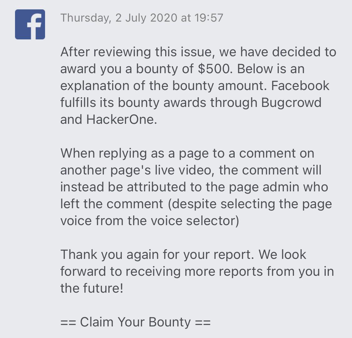 Message From Facebook Security Team