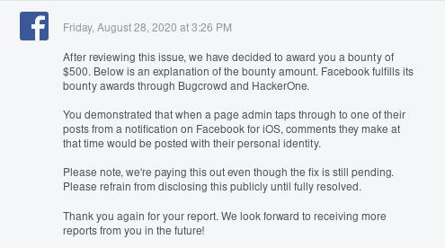 Message From Facebook Security Team