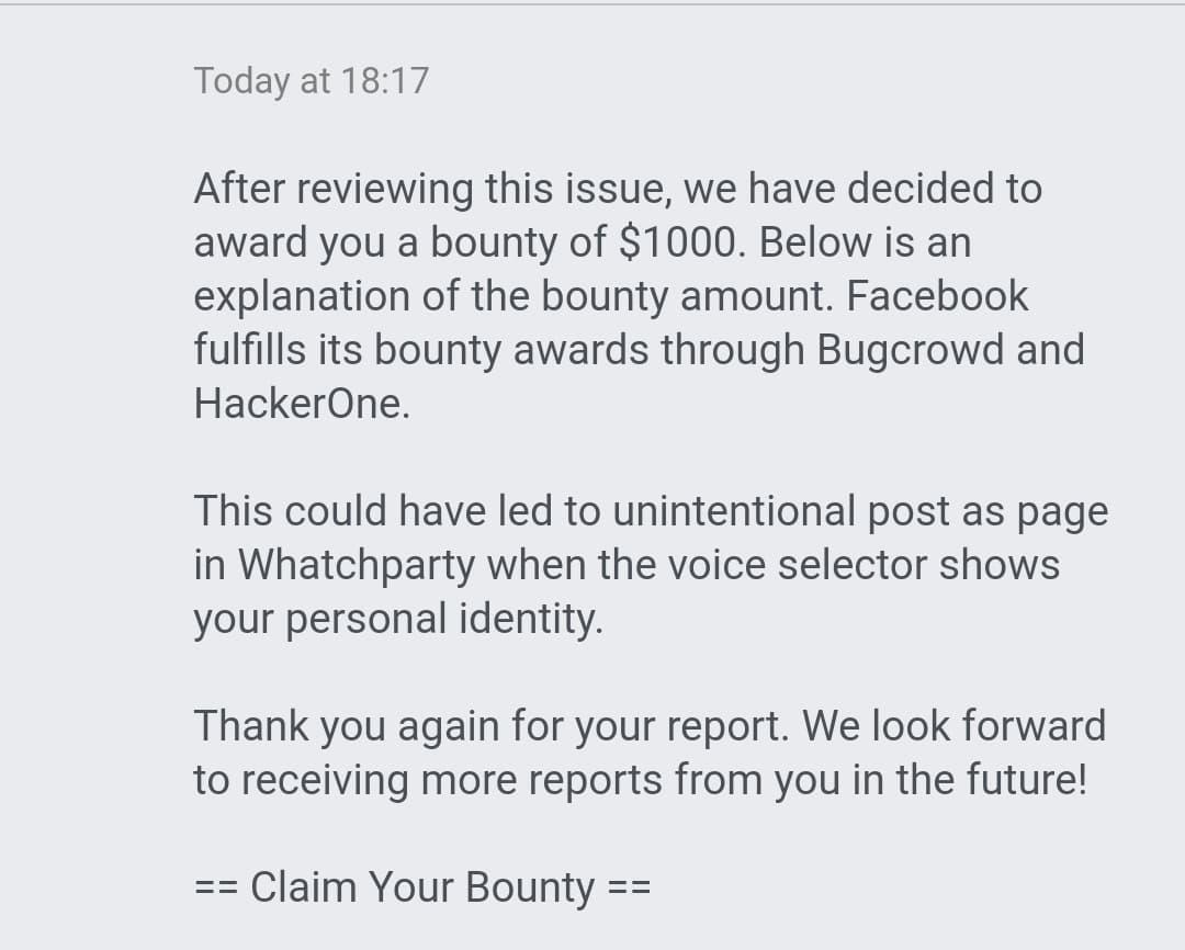 Message From Facebook Security Team